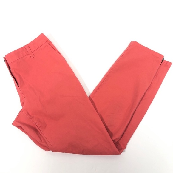 Boden Pants - Boden peach coral skinny cotton pants 6L zipper